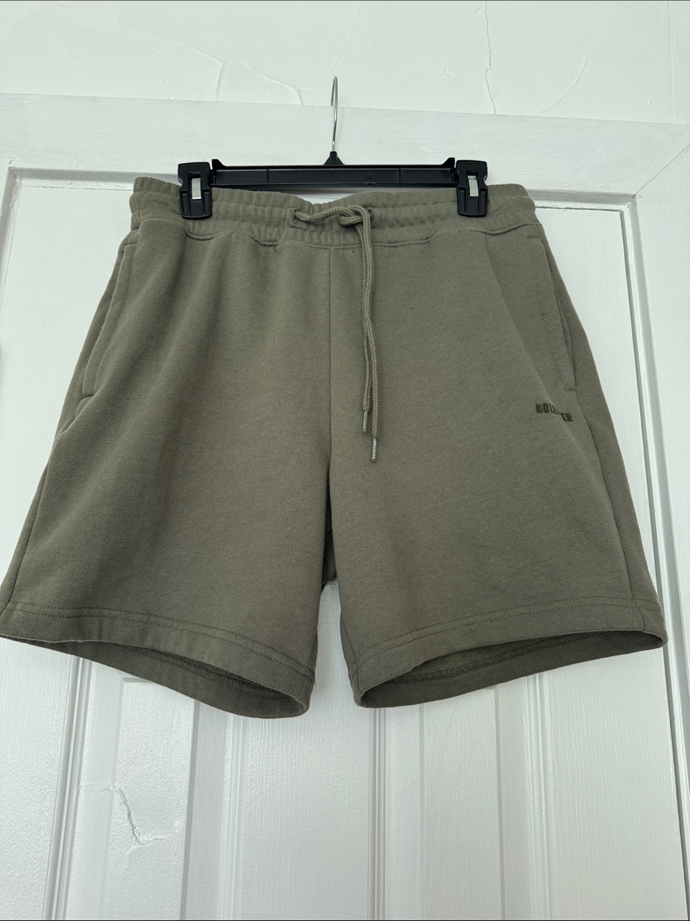 Hollister Olive Green Drawstring Casual Athletic Shorts